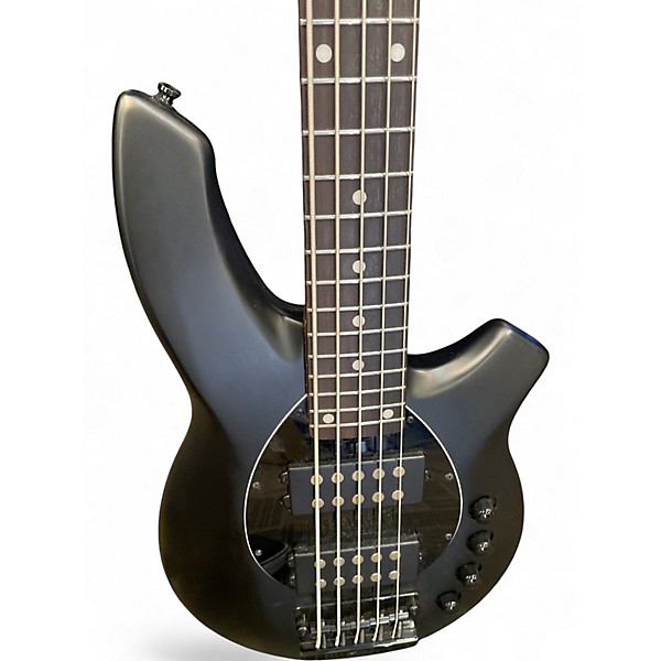 Used Sterling by Music Man Bongo 5 String Black Electric Bass Guitar