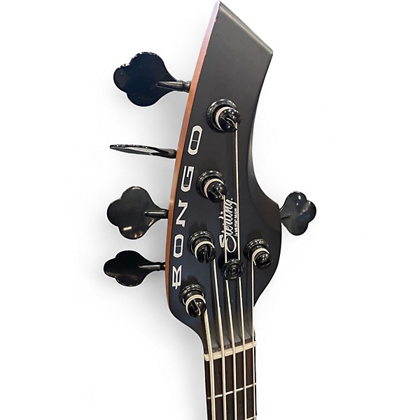 Used Sterling by Music Man Bongo 5 String Black Electric Bass Guitar