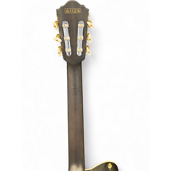 Used Ibanez TOD10N Flat Black Classical Acoustic Electric Guitar