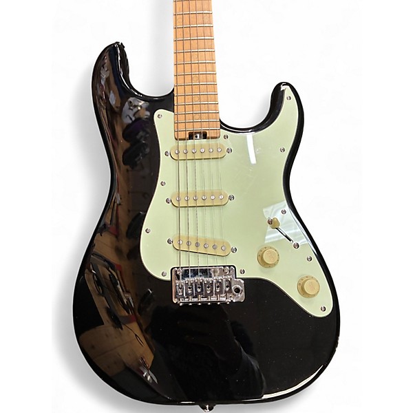Used Schecter Guitar Research NICK JOHNSTON SSS Black Solid Body Electric Guitar