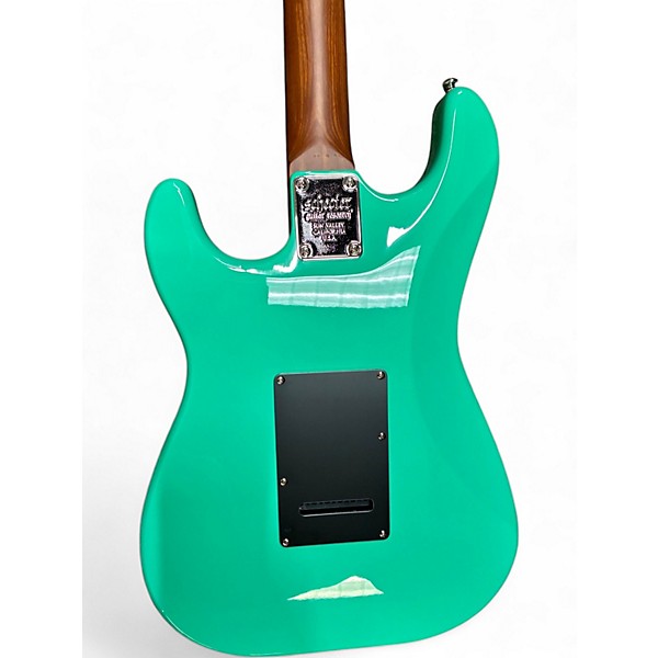 Used Schecter Guitar Research NICK JOHNSTON HSS ATOMIC GREEN Solid Body Electric Guitar