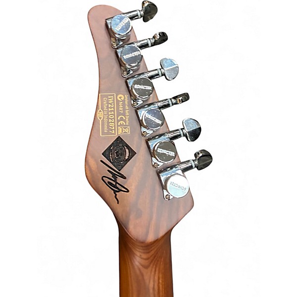 Used Schecter Guitar Research NICK JOHNSTON HSS ATOMIC GREEN Solid Body Electric Guitar