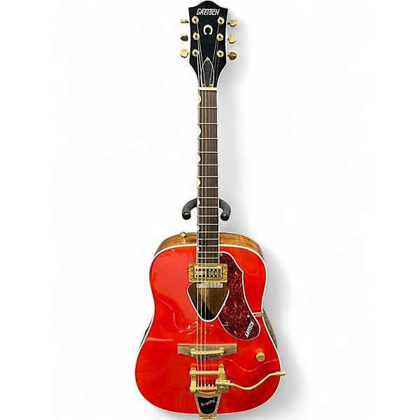 Used Gretsch Guitars G5034TFT Rancher Orange Acoustic Electric Guitar