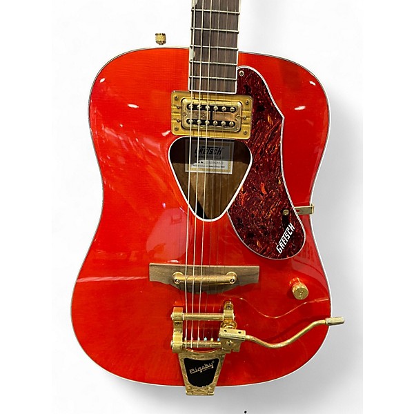 Used Gretsch Guitars G5034TFT Rancher Orange Acoustic Electric Guitar