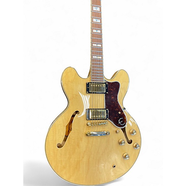 Used Epiphone Sheraton II Natural Hollow Body Electric Guitar