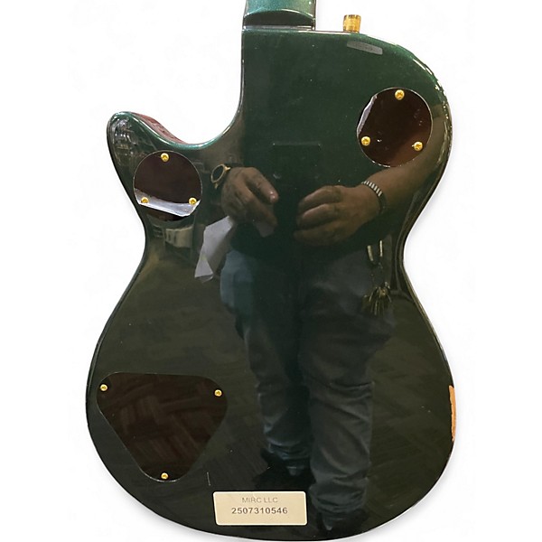 Used Gretsch Guitars G5230T DARK GREEN SPARKLE Solid Body Electric Guitar