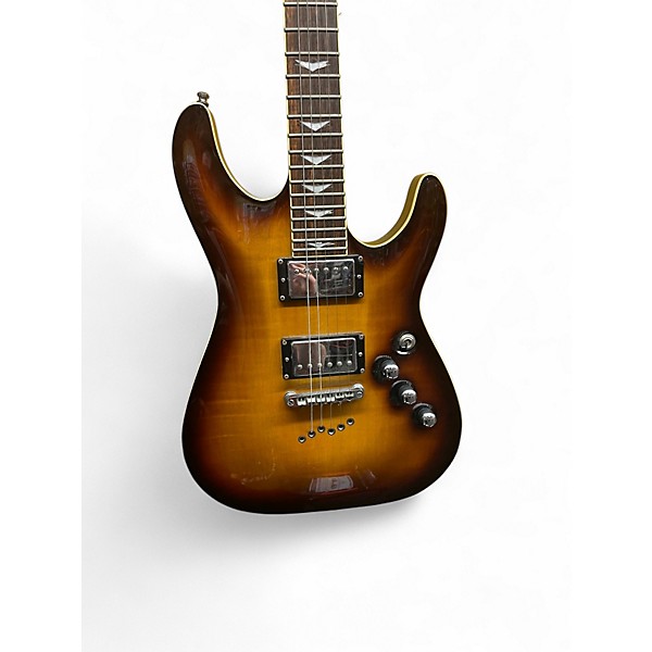 Used Schecter Guitar Research C1 Plus 2 Color Sunburst Solid Body Electric Guitar