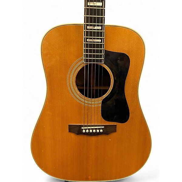 Used Guild D50 Natural Acoustic Electric Guitar