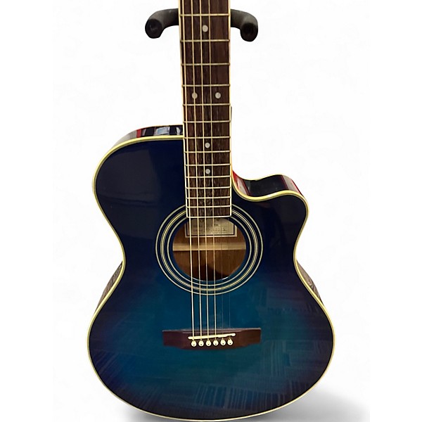 Used SIGMA TB-1 Blue Burst Acoustic Electric Guitar