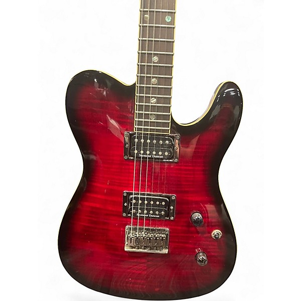 Used Fender Special Edition Custom Telecaster FMT HH Dark Cherry Burst Solid Body Electric Guitar
