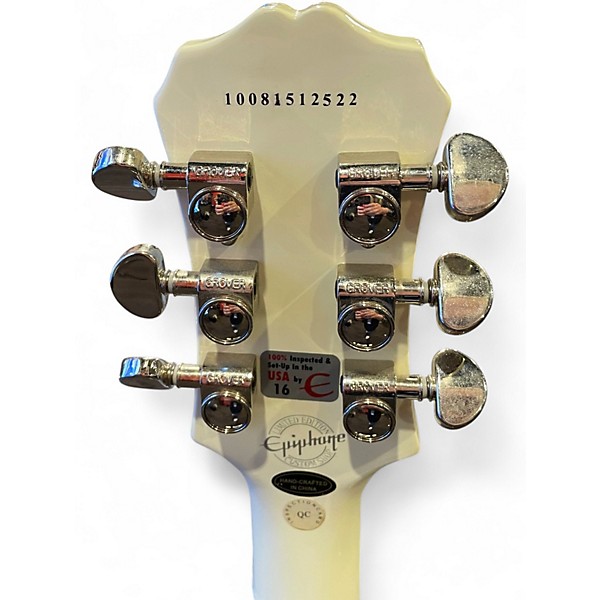 Used Epiphone Les Paul Studio White Solid Body Electric Guitar