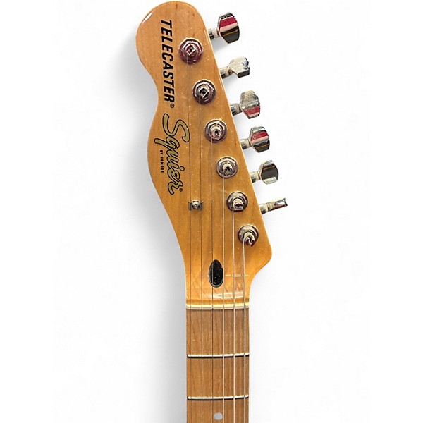 Used Squier Telecaster LH Butterscotch Blonde Solid Body Electric Guitar
