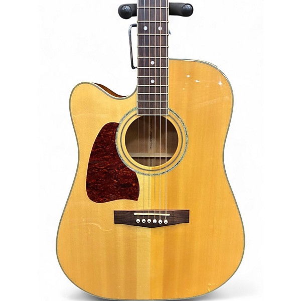 Used 2002 Ibanez AW100CE Natural Acoustic Electric Guitar