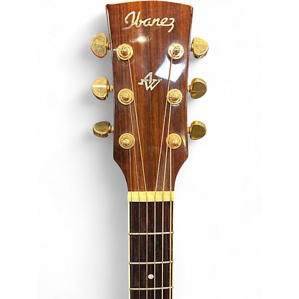 Used 2002 Ibanez AW100CE Natural Acoustic Electric Guitar