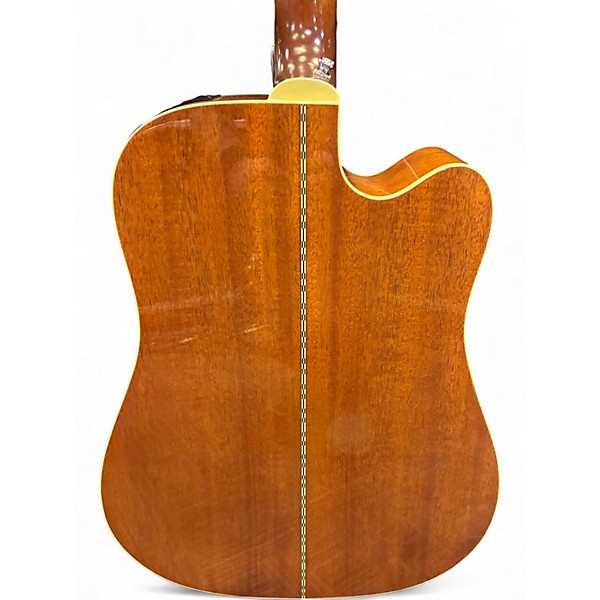 Used 2002 Ibanez AW100CE Natural Acoustic Electric Guitar