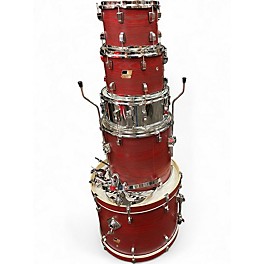 Used Ludwig 5 Piece BackBeat Elite RUBY GRAIN Drum Kit