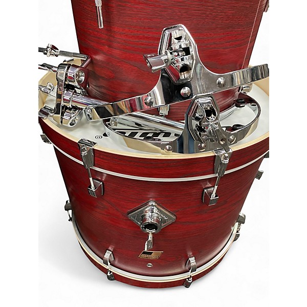 Used Ludwig 5 Piece BackBeat Elite RUBY GRAIN Drum Kit