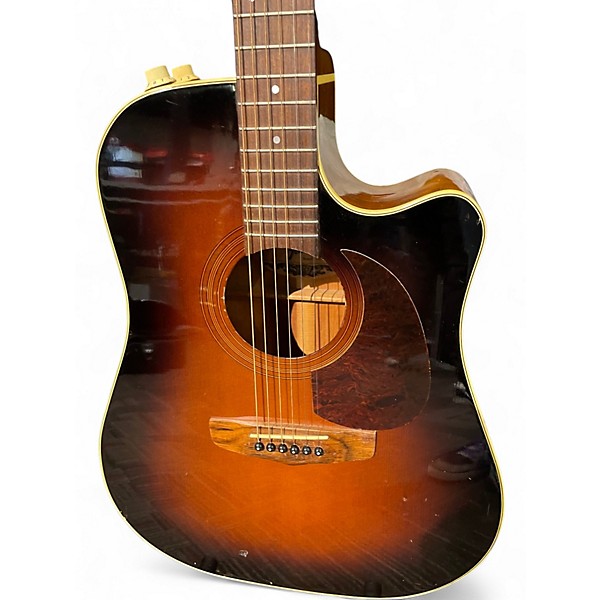 Used 1990s Fender LA Brea Tobacco Burst Acoustic Electric Guitar