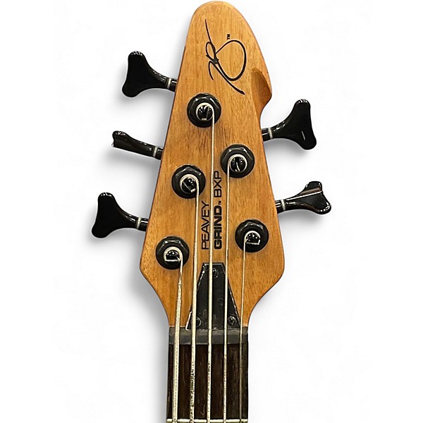 Used Peavey Grind BXP 5 String Natural Electric Bass Guitar