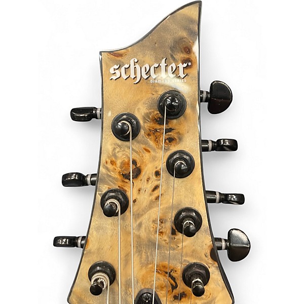 Used 2025 Schecter Guitar Research Omen ELITE 7 Charcoal Solid Body Electric Guitar