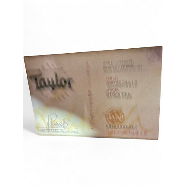 Used Taylor 210CE PLUS Natural Acoustic Electric Guitar