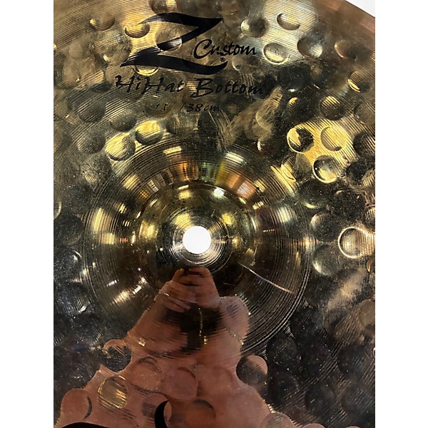 Used Zildjian 15in Z Custom Hi Hat Bottom Cymbal