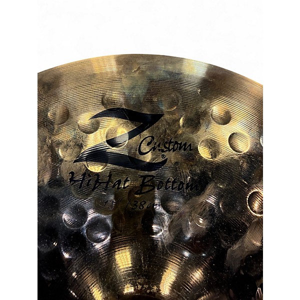 Used Zildjian 15in Z Custom Hi Hat Bottom Cymbal