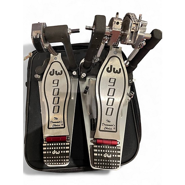 Used DW 9000 Series Double Double Bass Drum Pedal