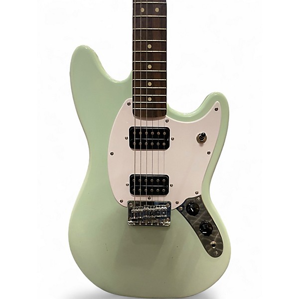 Used Squier Bullet Mustang HH Surf Green Solid Body Electric Guitar
