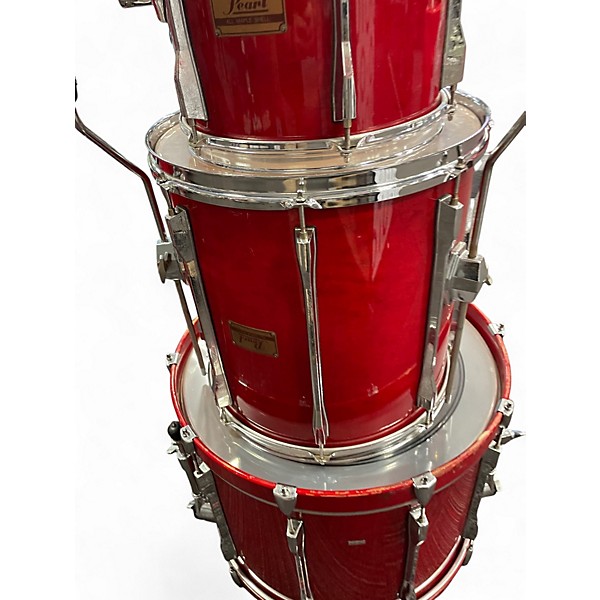 Used Pearl 3 Piece mlx sequoia red Drum Kit