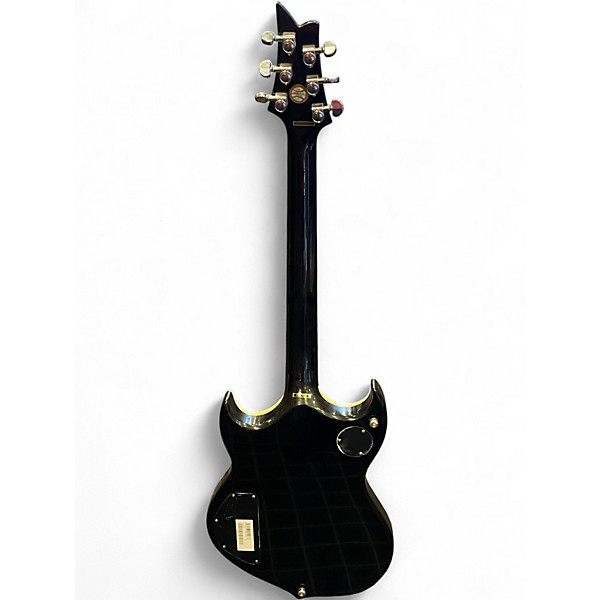 Used Silvertone Paul Stanley Sovereign Pro PSSN2 Black Sparkle Solid Body Electric Guitar