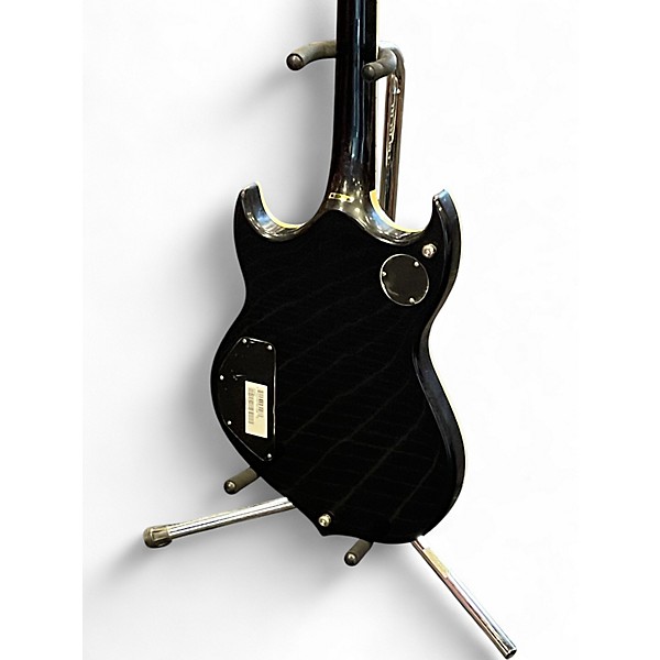 Used Silvertone Paul Stanley Sovereign Pro PSSN2 Black Sparkle Solid Body Electric Guitar