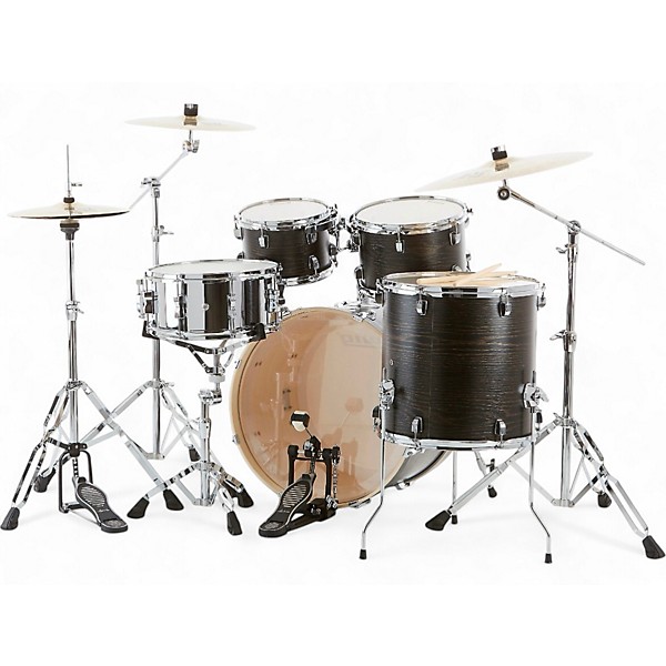 Used Ludwig 5 Piece Backbeat Elite Midnight Grain Drum Kit