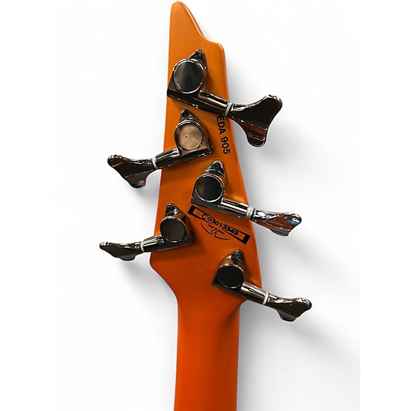 Used Ibanez EOD 905 ERGODYNE Metallic Orange Electric Bass Guitar