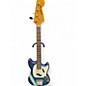 Used 2025 Fender Mustang Bass burgundy burst with racing stripe Electric Bass Guitar thumbnail