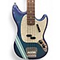 Used 2025 Fender Mustang Bass burgundy burst with racing stripe Electric Bass Guitar