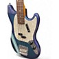 Used 2025 Fender Mustang Bass burgundy burst with racing stripe Electric Bass Guitar