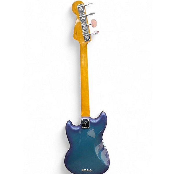 Used 2025 Fender Mustang Bass burgundy burst with racing stripe Electric Bass Guitar