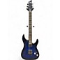 Used Schecter Guitar Research OMEN ELITE Blue Solid Body Electric Guitar thumbnail
