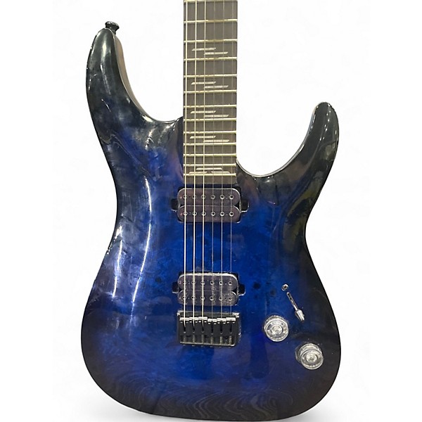 Used Schecter Guitar Research OMEN ELITE Blue Solid Body Electric Guitar