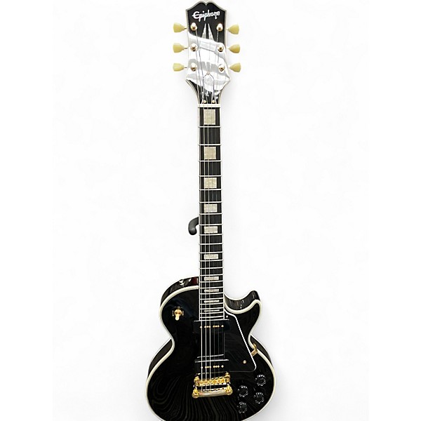 Used Epiphone Les Paul Custom Black Solid Body Electric Guitar