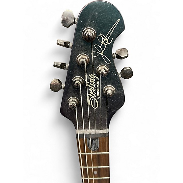 Used Sterling by Music Man majesty Trans Black Solid Body Electric Guitar