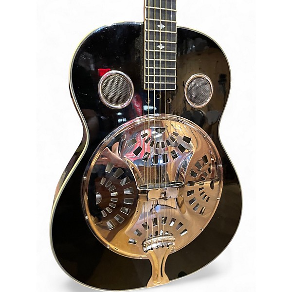 Used Rogue CLASSIC SPIDER RESONATOR BLACK Acoustic Guitar