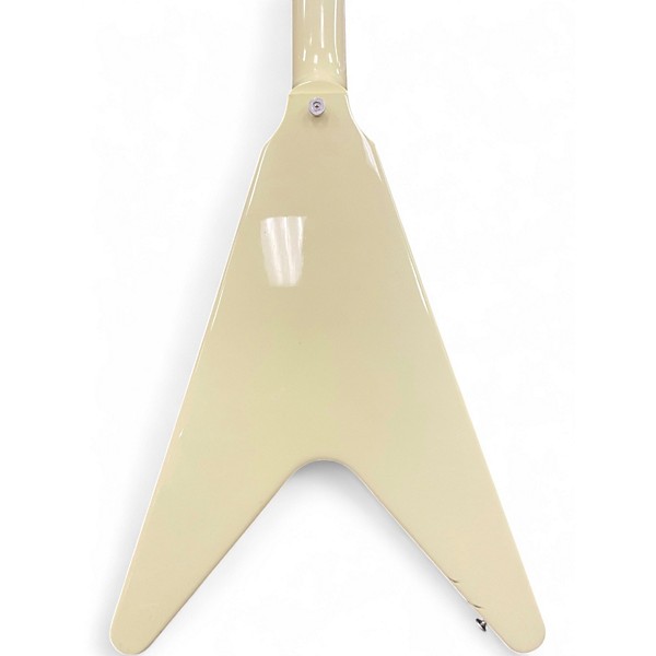 Used Gibson Flying V White Solid Body Electric Guitar