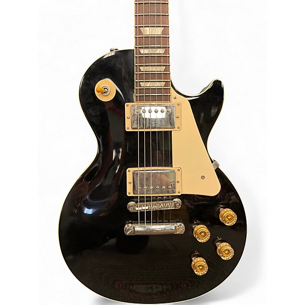 Used Gibson Les Paul Standard Black Solid Body Electric Guitar