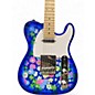 Used Cnz Audio TELECASTER BLUE FLOWERS Solid Body Electric Guitar