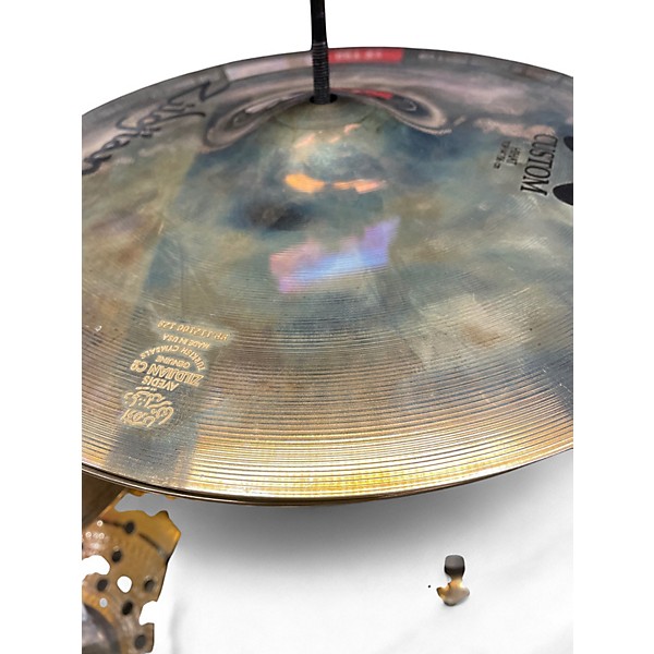 Used Zildjian 14in A Custom Hi Hat Pair Cymbal