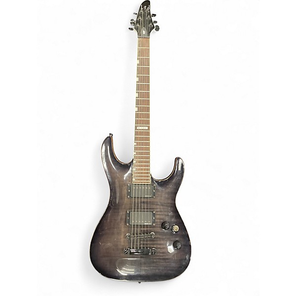 Used ESP LTD H300 Trans Black Solid Body Electric Guitar