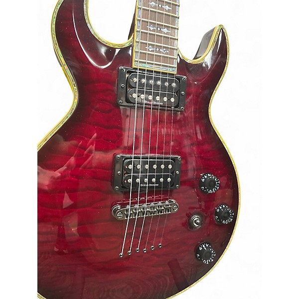 Used Schecter Guitar Research S1 ELITE Crimson Red Trans Solid Body Electric Guitar