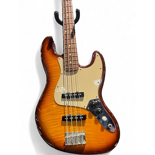 Used Fender PLAYER PLUS JAZZ AMBER BURST Electric Bass Guitar